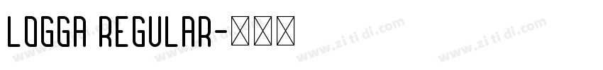 Logga Regular字体转换